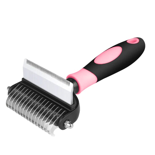 Multifunctional fur brush for dogs and cats - removes tangles easily and painlessly